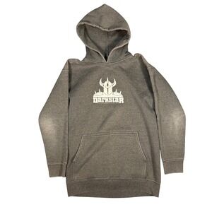 Darkstar Skateboarding Graphic Hoodie Sweatshirt Gray Pullover‎ Hooded Top